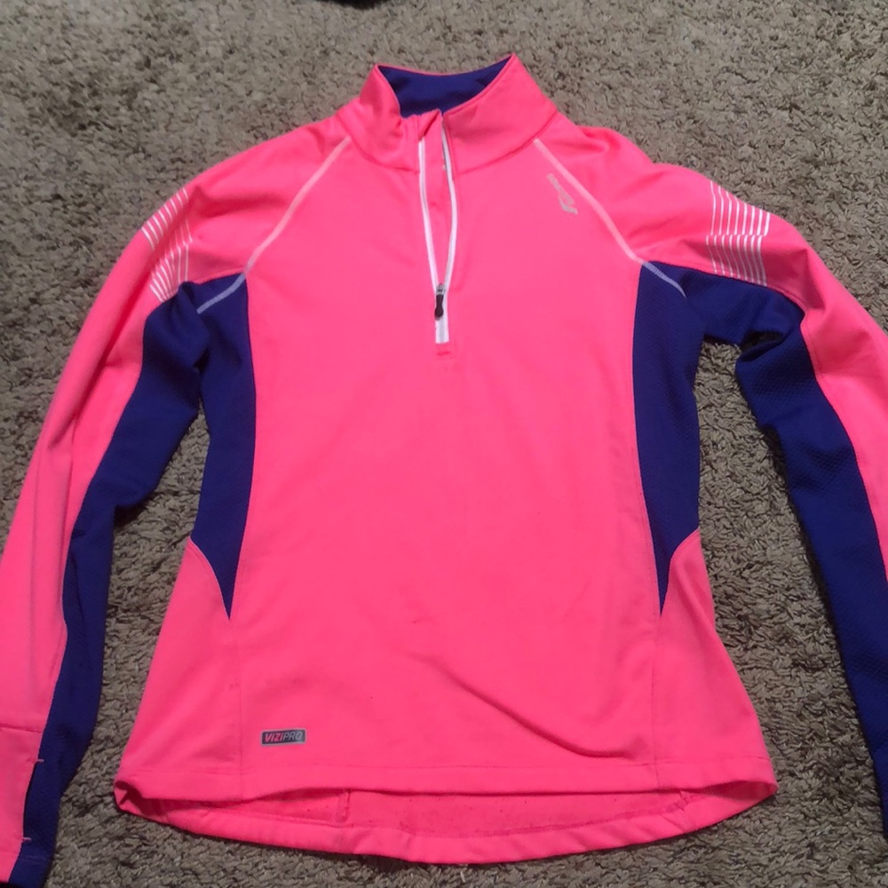 Hot pink quarter zip up